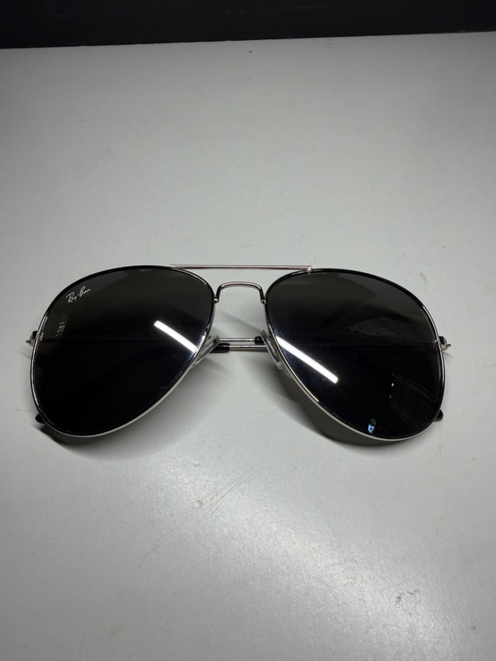 Ray-Ban RB3025 Aviator Polished Silver Frames